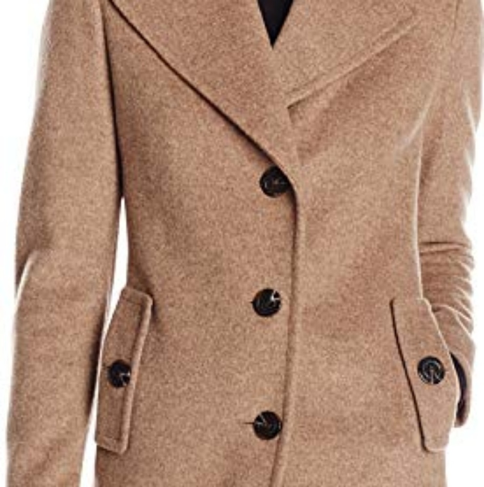 Calvin Klien single Breasted Oatmeal coat